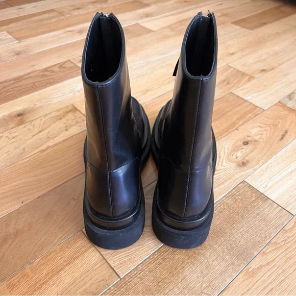 Jeffrey Campbell Womens Noah Black Zip Front Boots Grunge Festival Size 8.5 - Picture 5 of 11